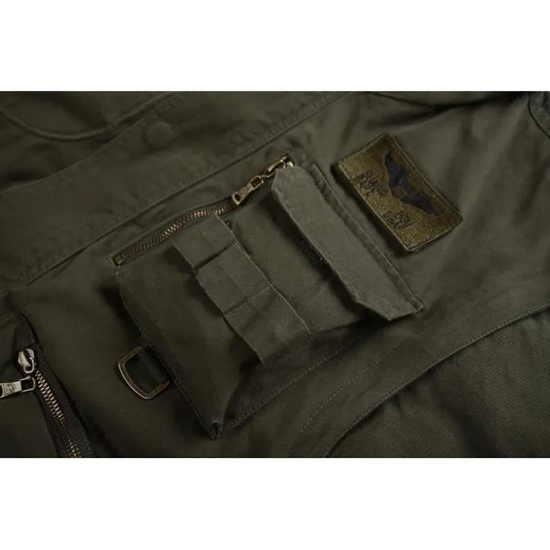 Мужская летная куртка 101 в стиле милитари бомбер со съемным рукавом и капюшоном с