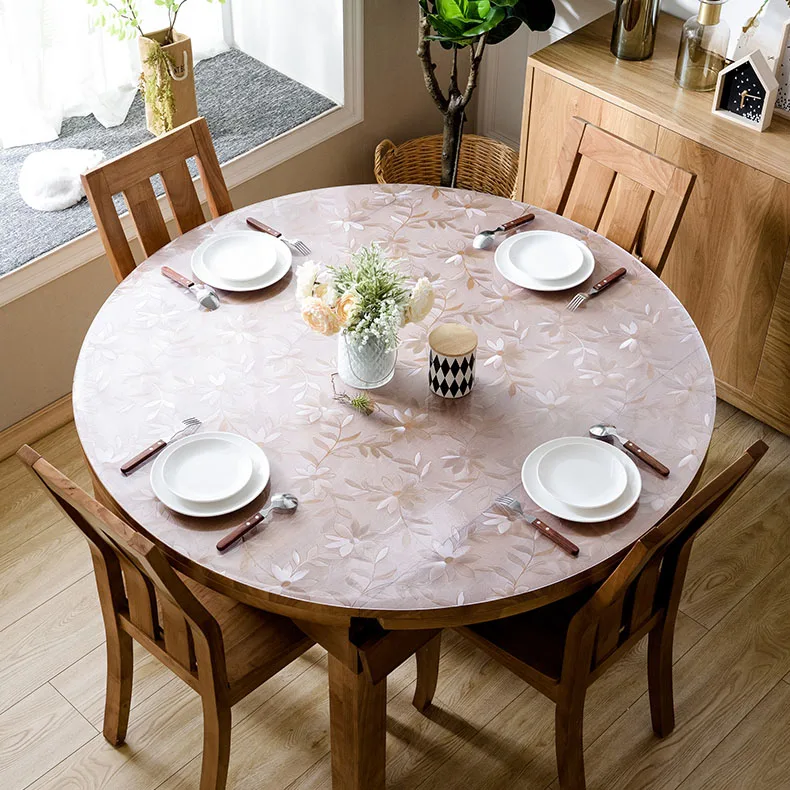 YO HOOM кухонная Водонепроницаемая скатерть из ПВХ круглая толщина 1 5 мм покрытие