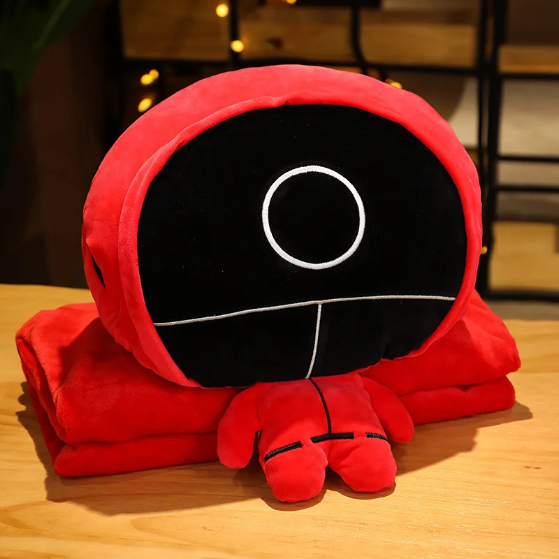 

30/45cm Squid Game Plush blanket Toy Kawaii Stuffed Doll Korean Funny Cartoon Squidgame Character Plush Toys Set Halloween Gifts