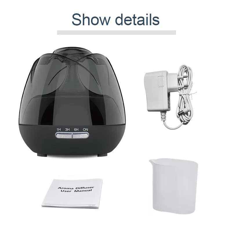 

KBAYBO 400ml air diffuser Ultrasonic air purifier aromatherapy essential air humidifier with 7 colors of LED lights for home