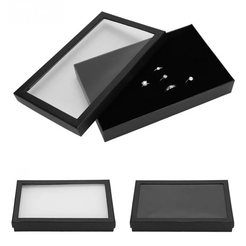 36 ячеек флокирующий держатель для ювелирных изделий коробка хранения