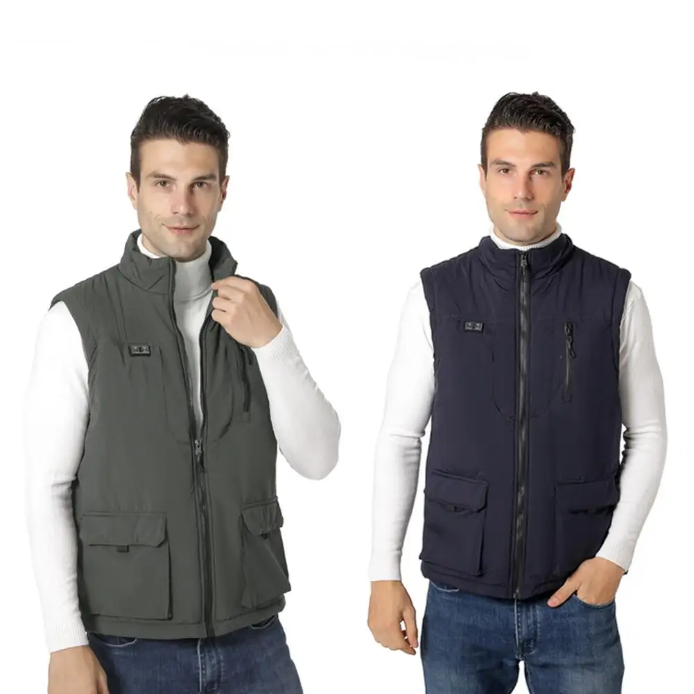 

11zone Winter Men's Heating Gilet Vest Warm Waistcoat Fishing Trekking Heating Pad Clothe Coat Smart Electric Heated Vest Jacket