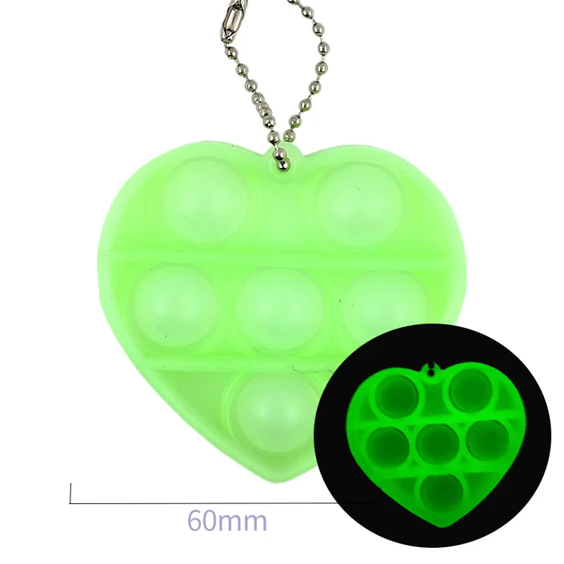 

2021 Push Bubble Sensory Fidget Toy Simple Dimple Colorful Reliver Stress Toys Mini Adult Children Sensory Toy Gift Key Chain