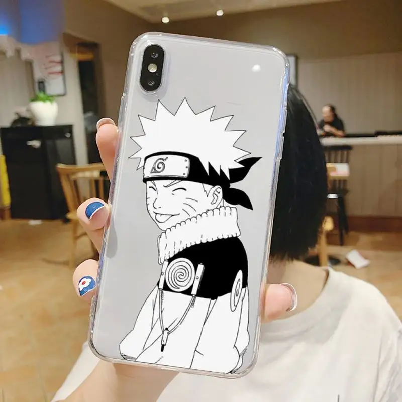 

Naruto anime manga funny cute Phone Case Transparent soft For iphone 5 5s 5c se 6 6s 7 8 11 12 plus mini x xs xr pro max