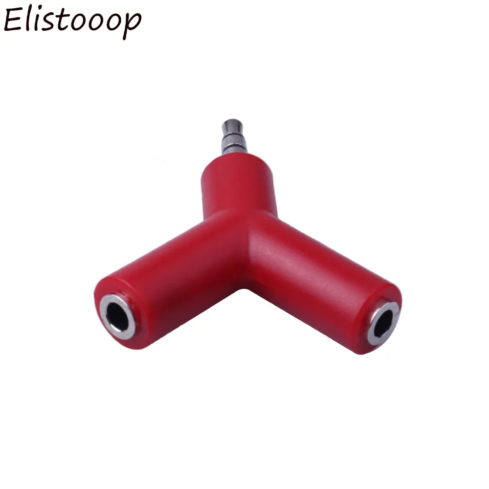 Новый 3 5 мм стерео аудио y-разветвитель 2 Женский на 1 штепсельный кабельный