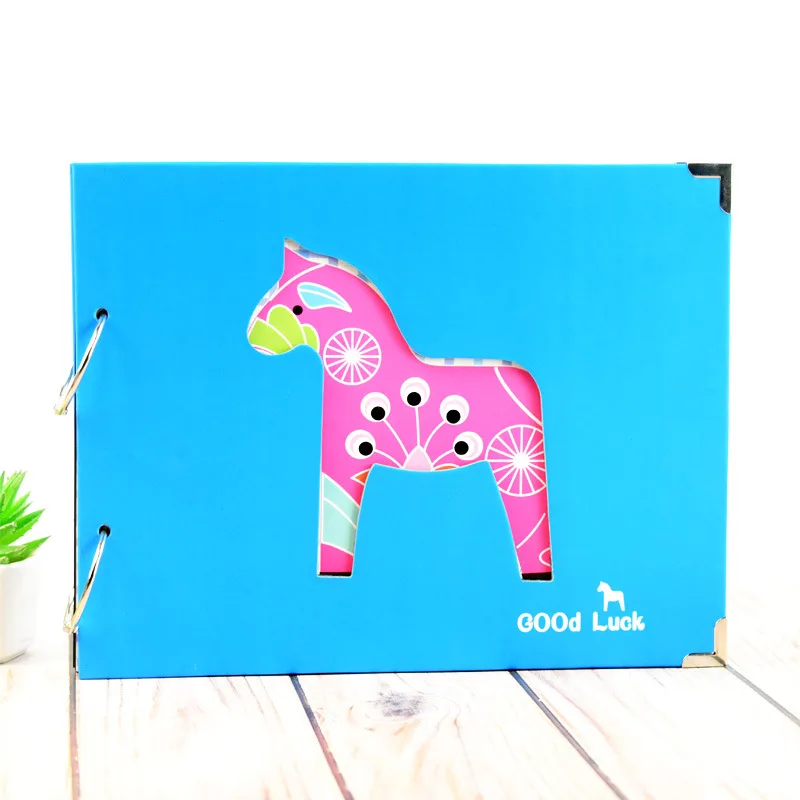 Новый креативный полый чехол в виде лошади синий большой 10 дюймов детский