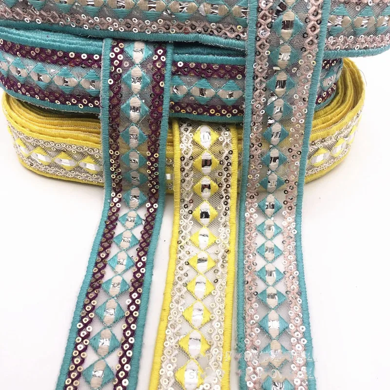 Лента-аппликатор для шитья с блестками 1 ярд | Дом и сад