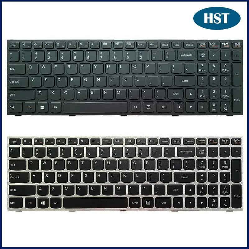 

Черная Серебристая клавиатура для Lenovo G50 Z51 N50 B50 M51 Z50 70 80 V2000 V4000