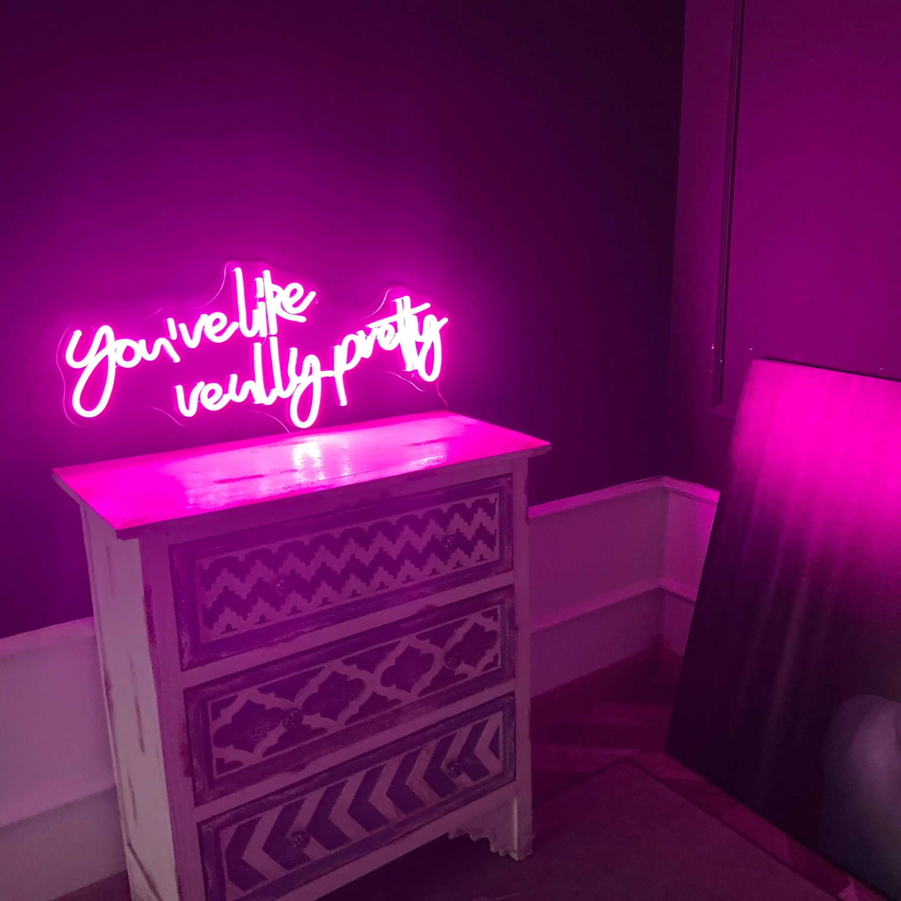 You're Like Really Pretty Handmade Custom LED Neon Sign,Wedding Light Sign,Neon LED Sign,Neon Lights,Neon Sign Bedroom Girl