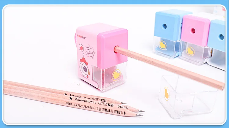 

2021 Creative Cute Cartoon Automatic Pencil Sharpener Students Learn Stationery Children's Pencil Sharpener Mechanical
