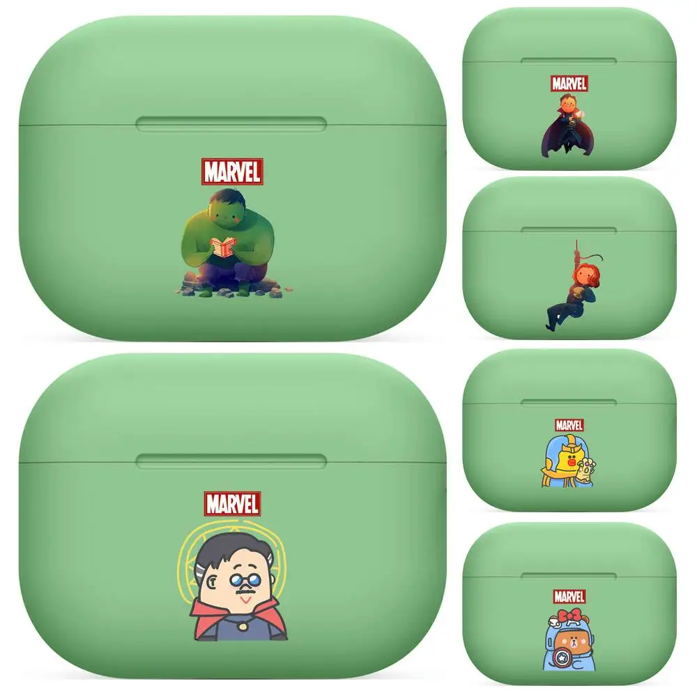 

Avengers Marvel Cartoon For Airpods pro 3 case Protective Bluetooth Wireless Earphone Cover Air Pods airpod case air pod cases g