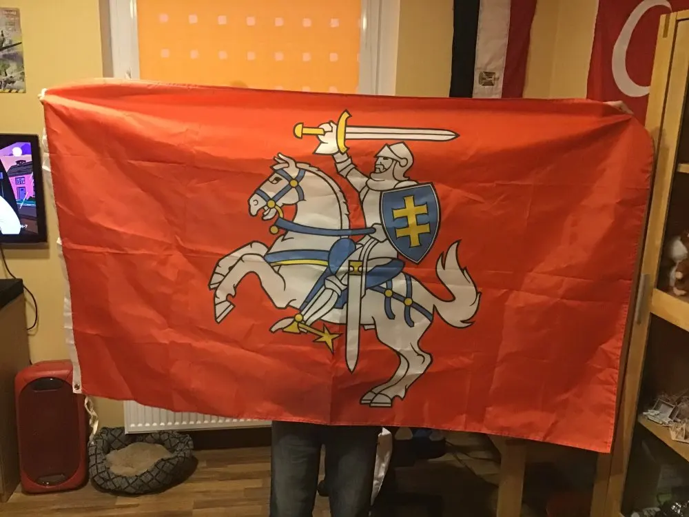 Литовский флаг, литовский флаг Ensign, 3X5ft, полиэстеровый баннер, летающий, 150*90 см, пользовательский флаг для улицы