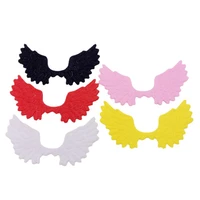 50pcslot 74cm angel wings padded appliques for diy children hair clip accessories and garment patches