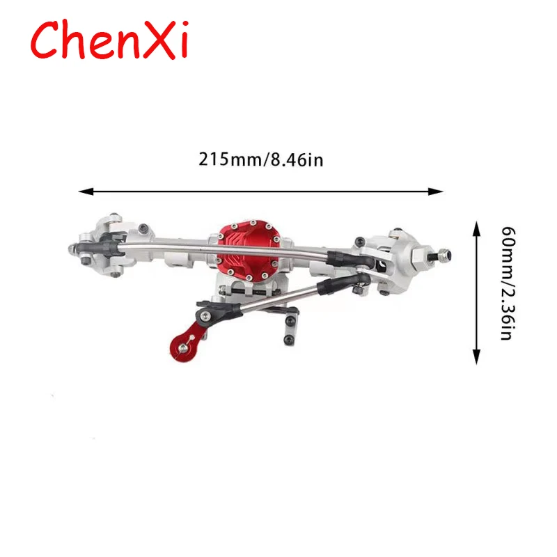 

Alloy Front Rear Straight Complete Axle for 1/10 RC Crawler Car Axial SCX10 II 90046 90047 Upgrade Parts RC Car Accessorie K09
