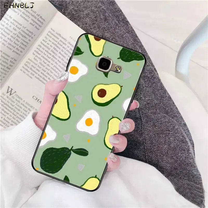 

FHNBLJ avocado aesthetic cute fashion pattern Soft Silicone Black Phone Case for Samsung A10 20s 71 51 10 s 20 30 40 50 70 A30s