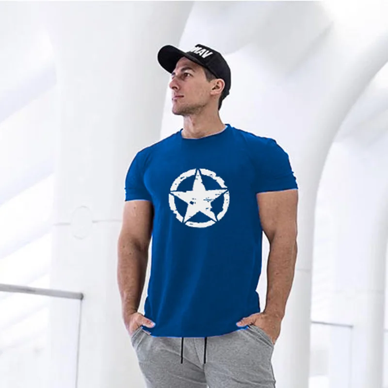 

Men's casual loose shirt T shirt popular logo sport big size solid color shirt men's bottom shirt T shirt short sleeves