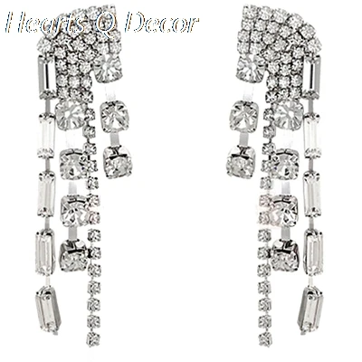 Glam Amazing Crystal Zirconia вечерние серьги для подиума редкие Boucle d'oreille корейский
