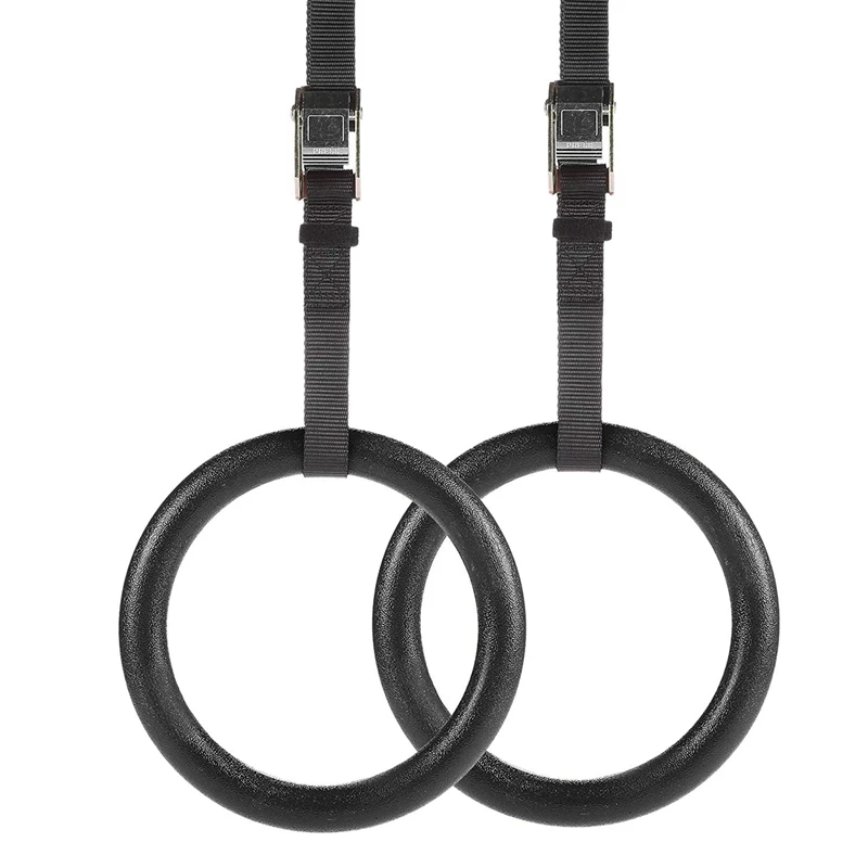 

Gymnastics Circles Pull-Up Fitness Gym Rings with Adjustable Straps Great for Workout Strength Training Pull