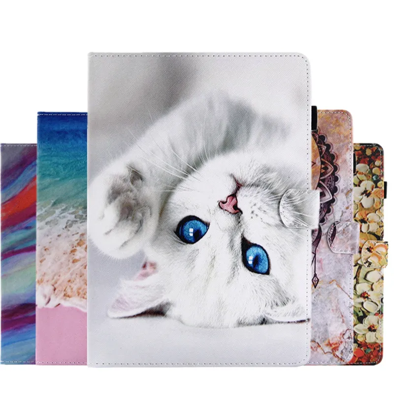 

For Samsung Galaxy Tab A7 Lite SM-T220 T225 Cartoon Leather Stand Cover For Samsung Tab A7 Lite 8.7 Inch 2021 Tablet Case Coque