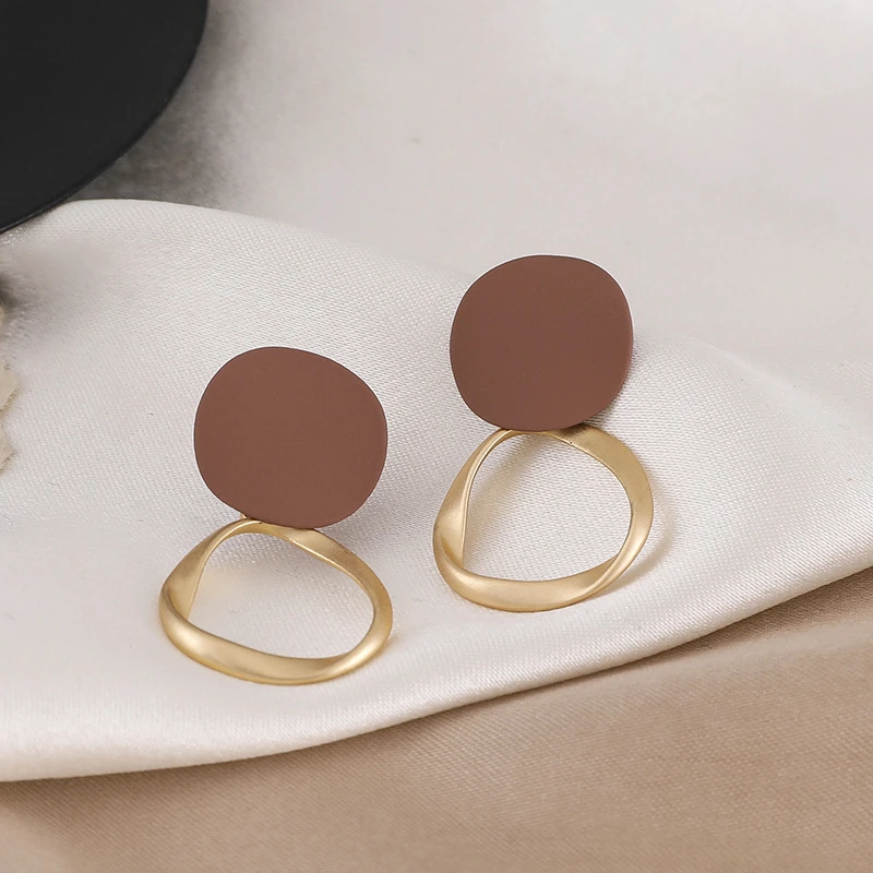 

Модные минималистичные серьги неправильной длины женские ювелирные изделия аксессуары модные золотистые серьги-гвоздики