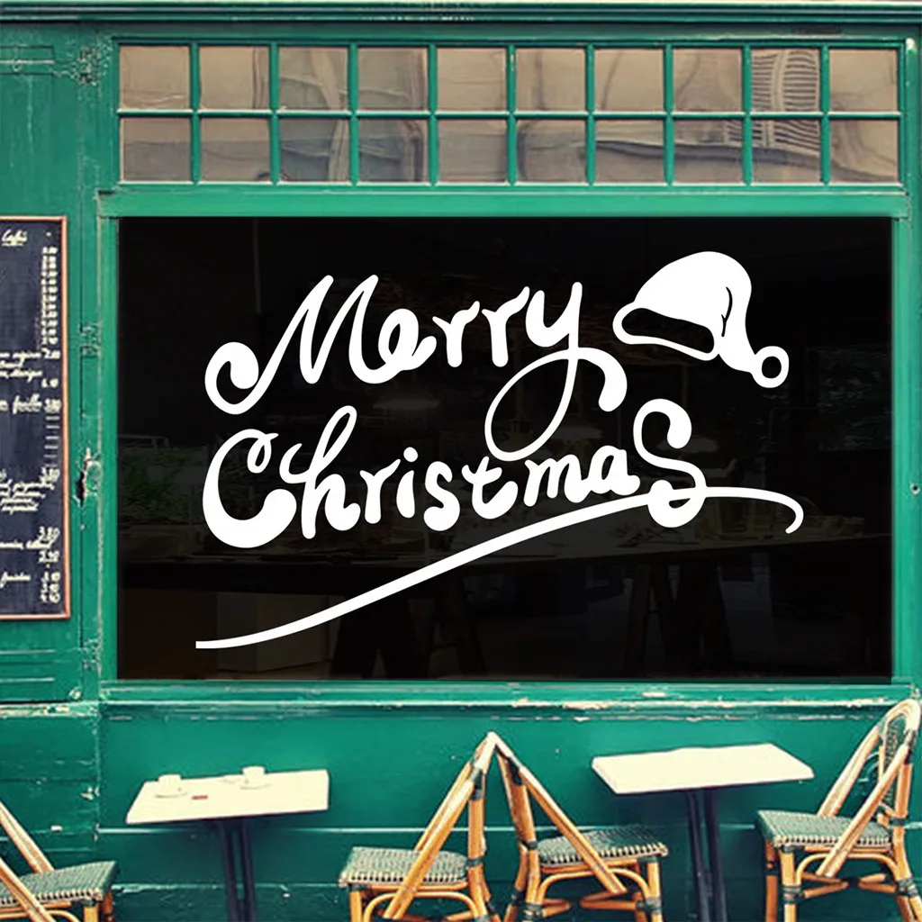 Съемная Наклейка на стену с изображением рождественской елки Виниловая наклейка