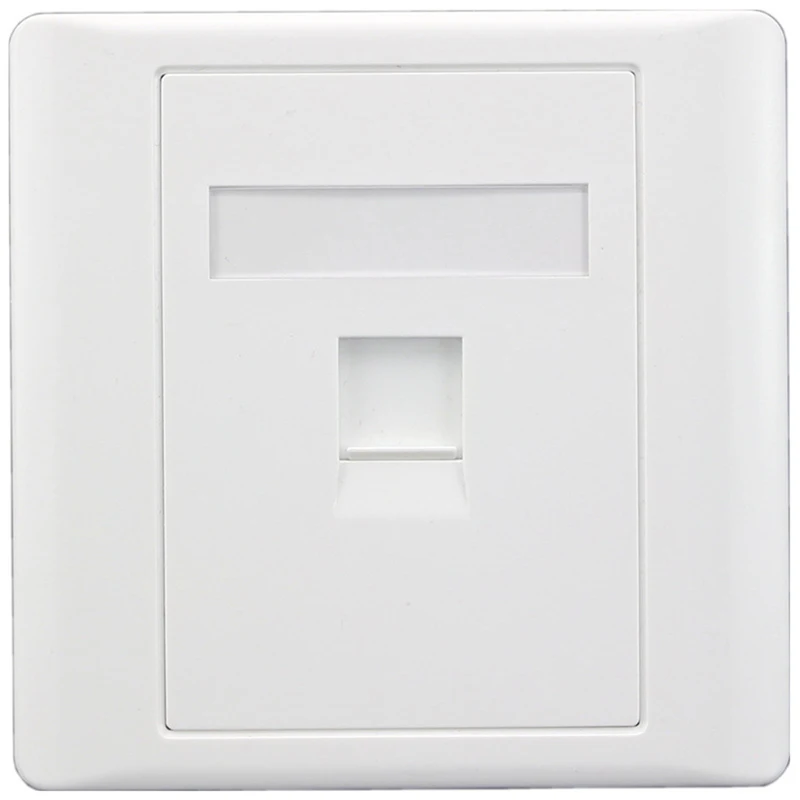 Сетевая розетка 86 Тип Ethernet LAN Gigabit RJ45 Cat6 выходное гнездо Keystone Лицевая панель