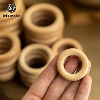 lets make natural wood teething ring all size 20pcs beech 405560657080mm diy baby wooden toys handmade accessories crafts