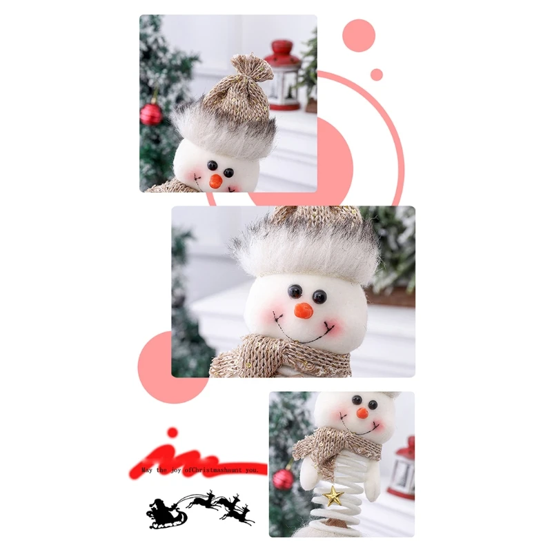 

Cartoon Doll Christmas Tree Decorations for Family Parties Schools Classrooms Clubs Cute Plush Christmas Doll Elastic