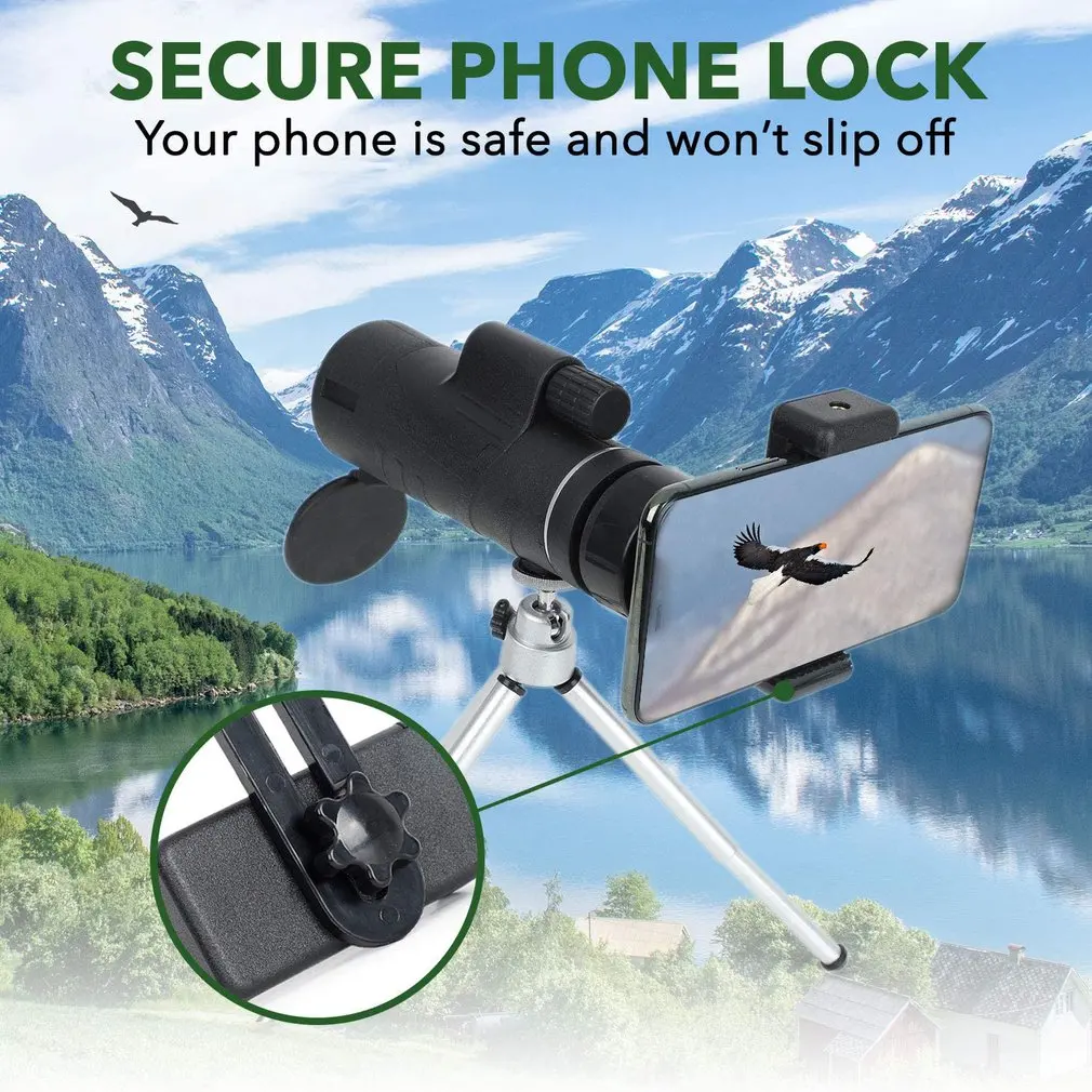 

Monocular Adapter Mobile Phone Accessories Lightweight And Sturdy Camera Spring Clip Mobile Phone Holder Kit