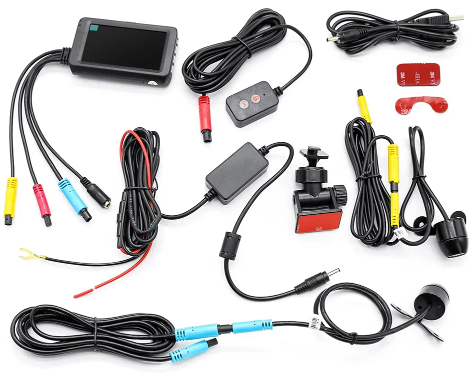 

MT22 Motorcycle DVR Dash Cam Full HD 1080P+720P Front Rear View Cam Motorcycle Video Black Recorder Camera Box