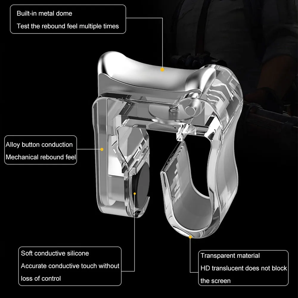 Portable Gaming Trigger Controller Mobile Phone Aim Key M4 2pcs PUBG Smartphone Game Shoot Button Triggers | Электроника