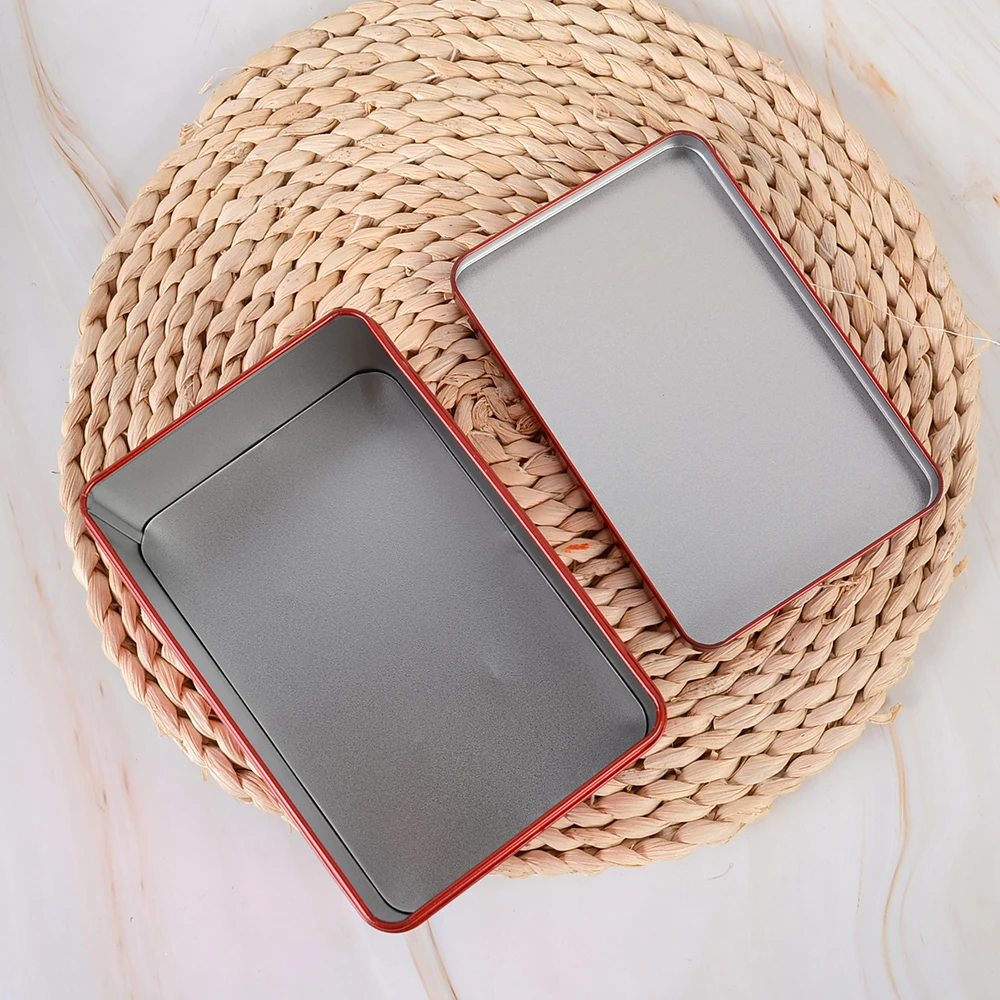 Металлическая коробка для хранения 125 г квадратные железные жестяные коробки