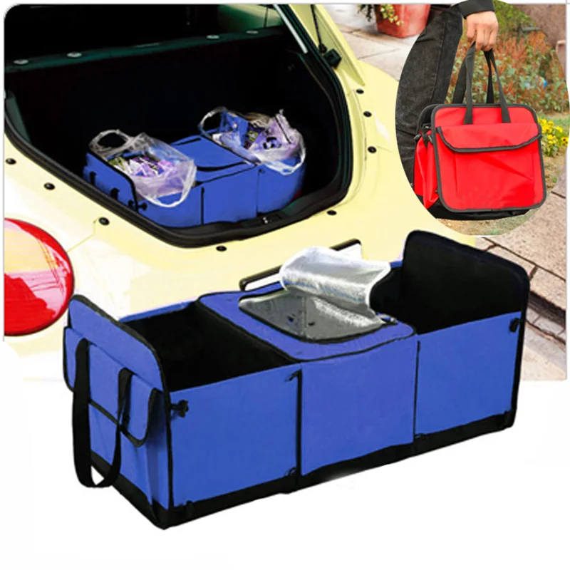 

Car Back Folding Portable Storage Bag Food Box Auto Organizer Trunk Durable Multi-Use Tools Organiser Portable Travel Pockets