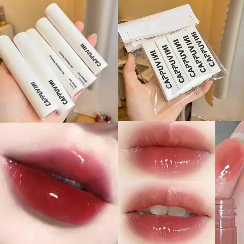 

Bright white tube lipstick, water mirror, colorfast lipstick, long-acting dye, cosmetic lipstick