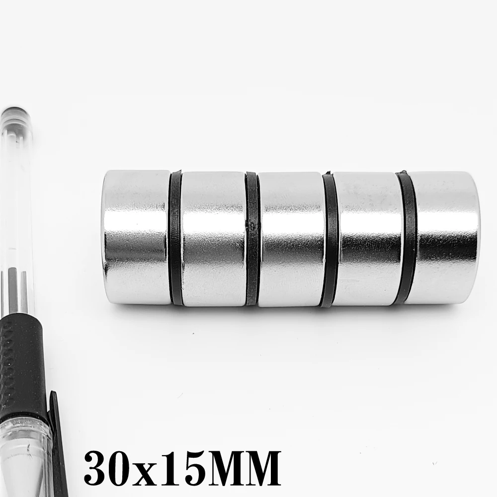 

1/2/3/5PCS 30x15 mm Circuler Powerful Strong Magnetic Magnets N35 Thick Round Magnet 30x15mm Neodymium Disc Magnets 30*15 mm