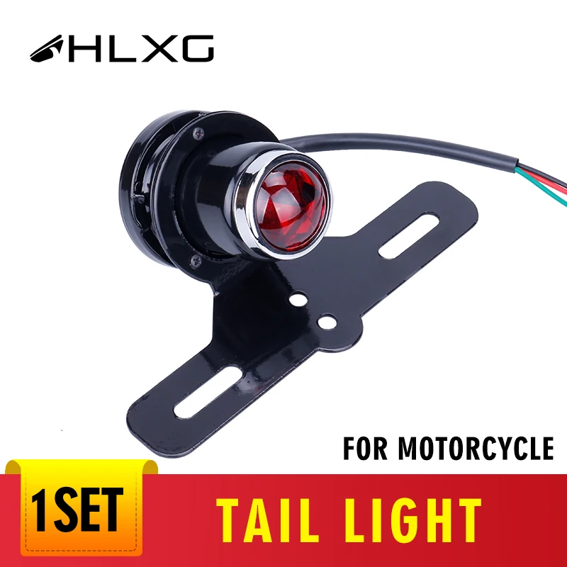 12V светодиодный Moto Задние огни мотоцикла красный тормозной задний фонарь лампа