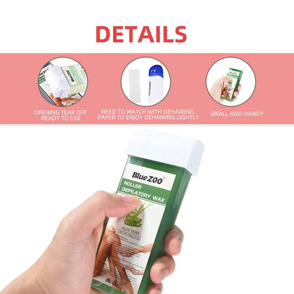 Восковой крем для удаления волос 100 г восковой картридж депиляции 12 ароматов