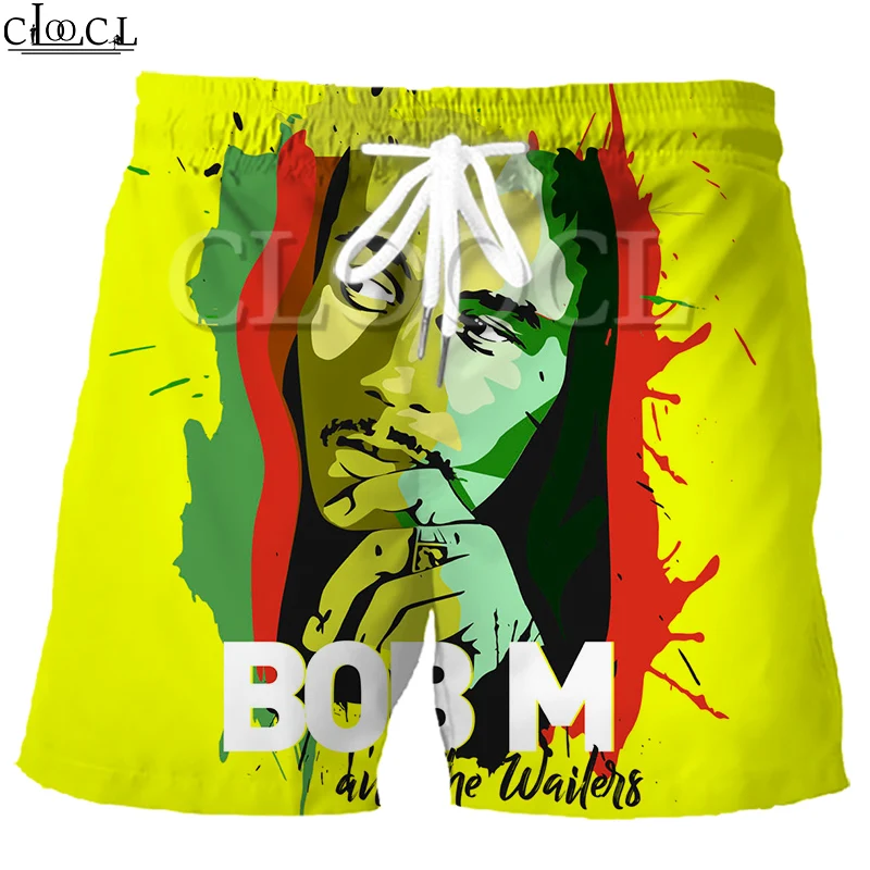 Шорты CLOOCL Singer Reggae Creator Bob Marley мужские эластичные модные повседневные уличные