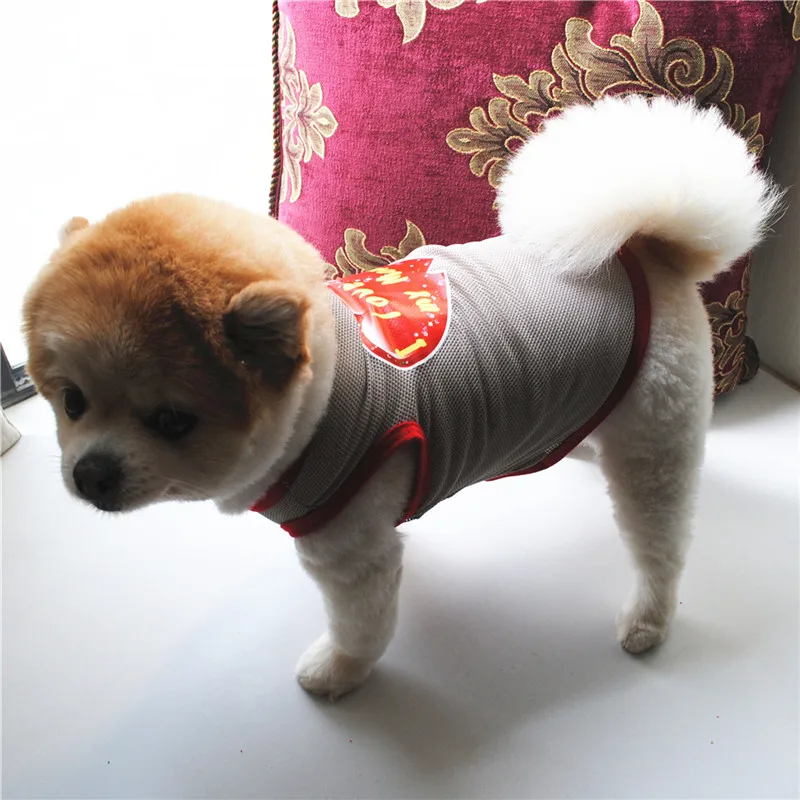 Воздухопроницаемая майка для щенка футболка одежда французского бульдога