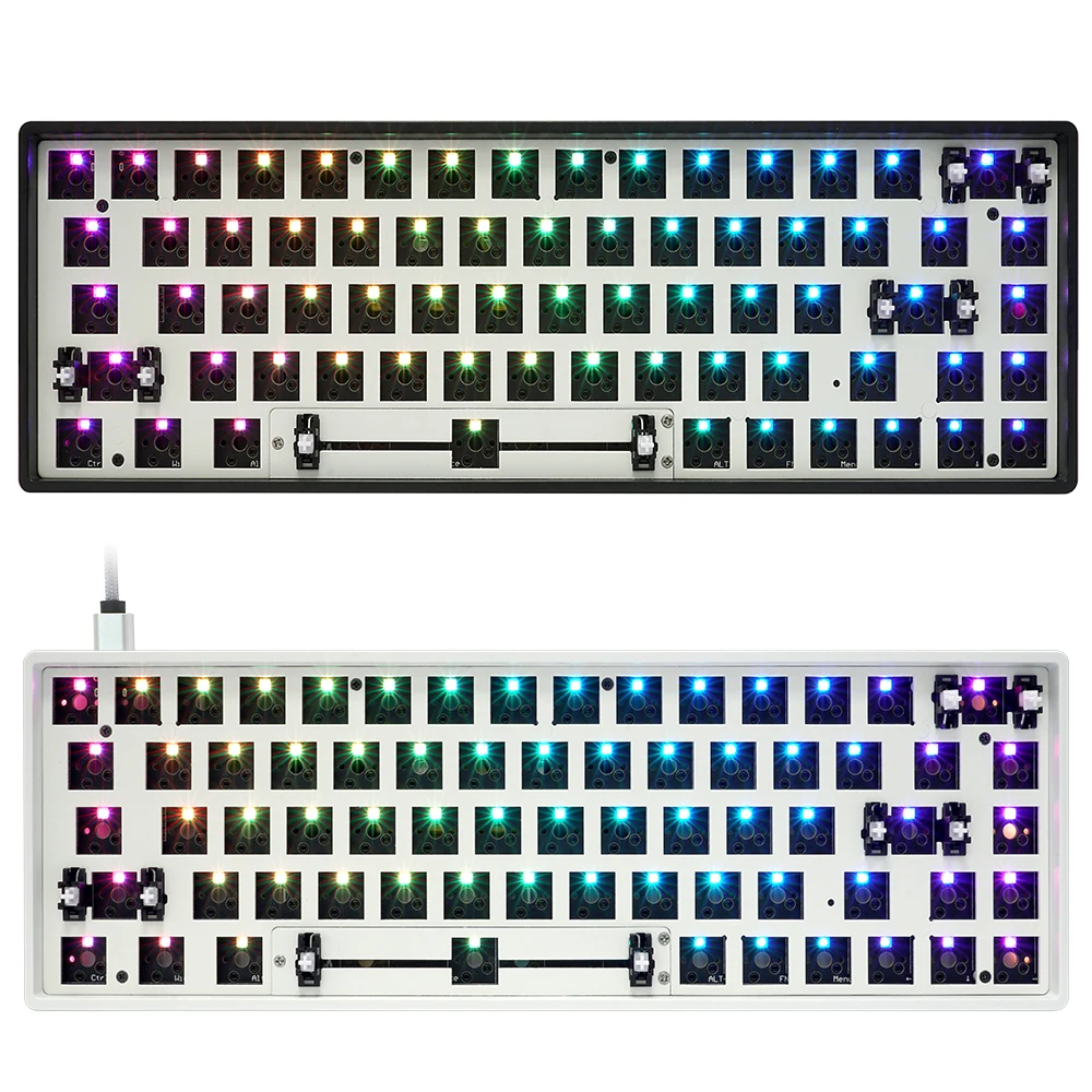 Клавиатура Механическая gk68x gk68, с возможностью горячей замены 65%, с программируемым по