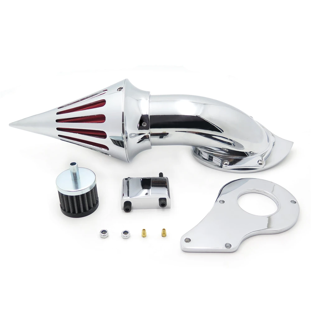 Air Cleaner Kits Intake Filter Spike For Honda Shadow 600 VLX600 1999-2012 CHROMED Aftermarket Motorcycle Parts