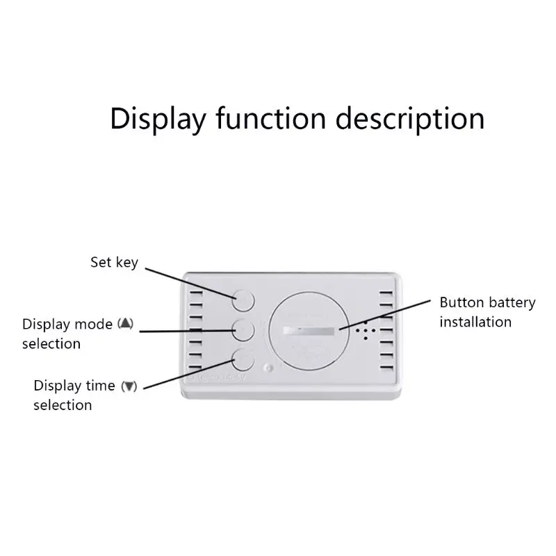 Светодиодный электронный будильник с зеркалом
