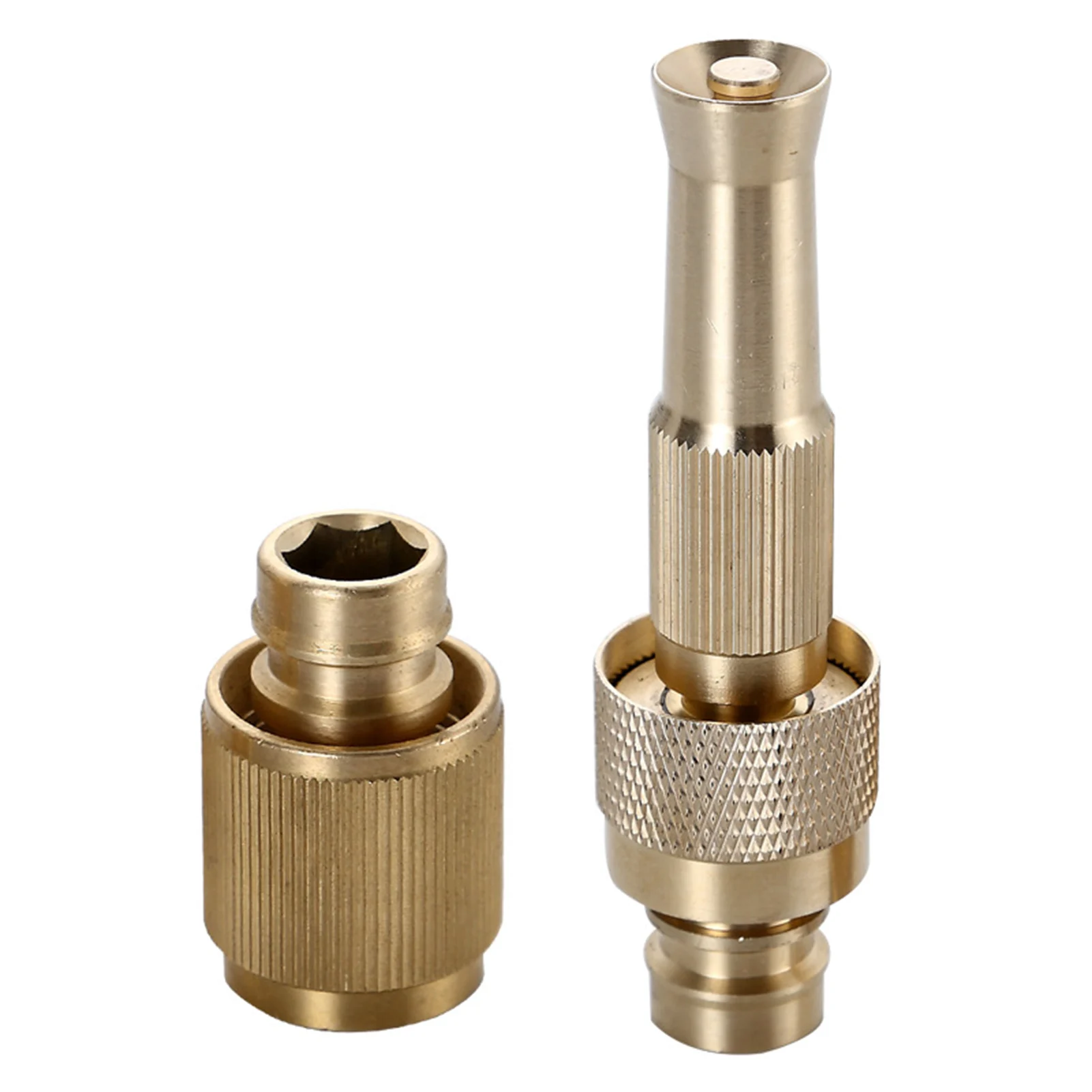 

Copper High Pressure Water Spray Nozzle Water Jet Pipe Connector Garden Water Pipe Quick Connectors Watering Irrigation Tools