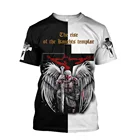 Мужская футболка с 3D-принтом Иисуса, Новинка лета 2021, футболка с круглым вырезом и короткими рукавами, Мужская модная повседневная футболка в христианском стиле