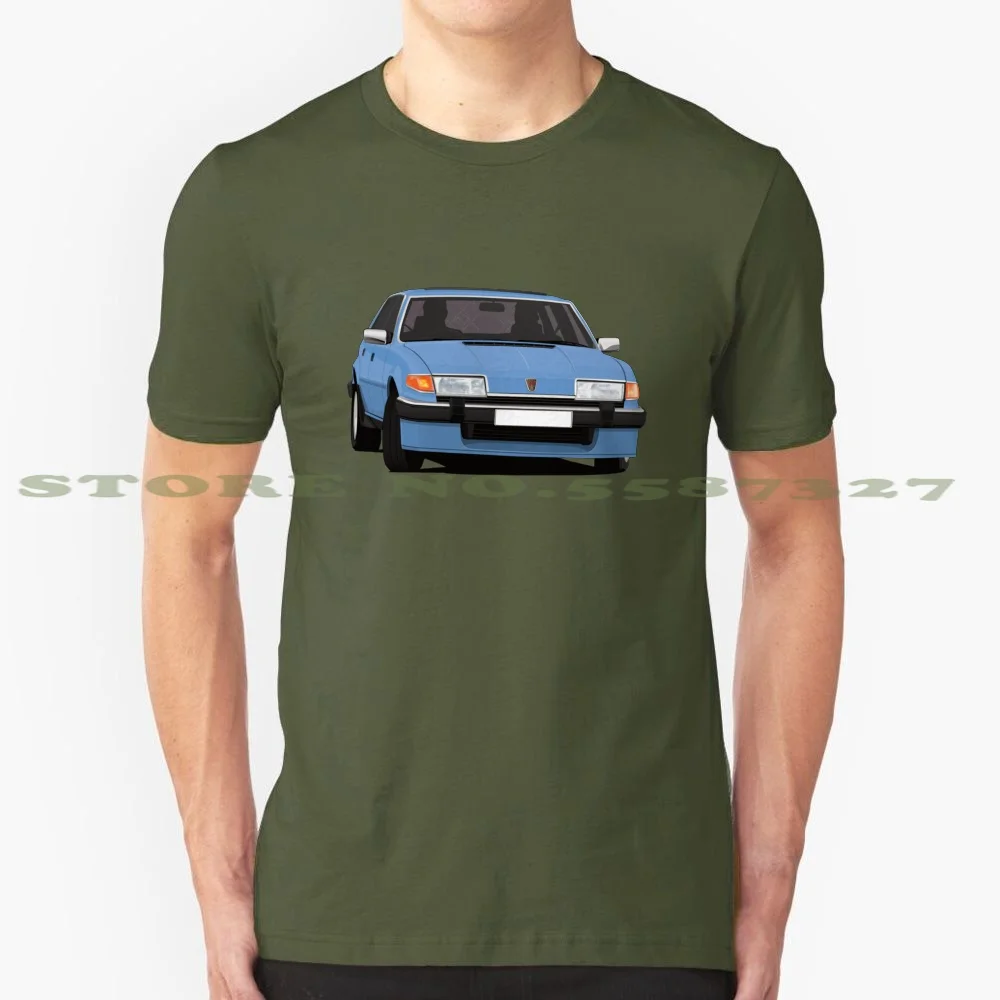 

Модель Rover 3500 Sd1-Light, летняя смешная футболка с изображением синего автомобиля для мужчин и женщин Rover Sd1, британская Leyland, английский, классический автомобиль