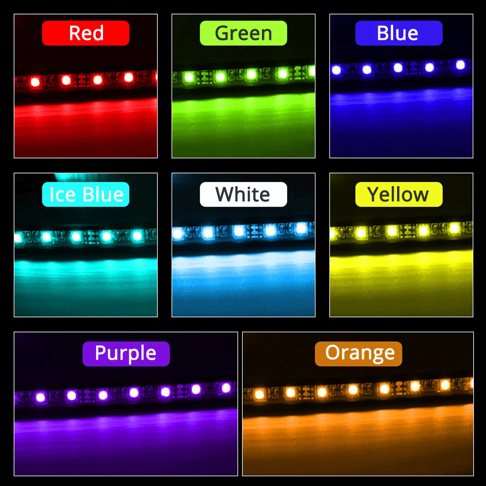 цветомузыка в машину подсветка автомобиль FUMALON автомобиле окружающий свет