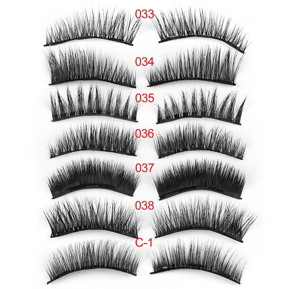 4 шт тройные магнитные накладные ресницы полный охват без клея магниты пушистые