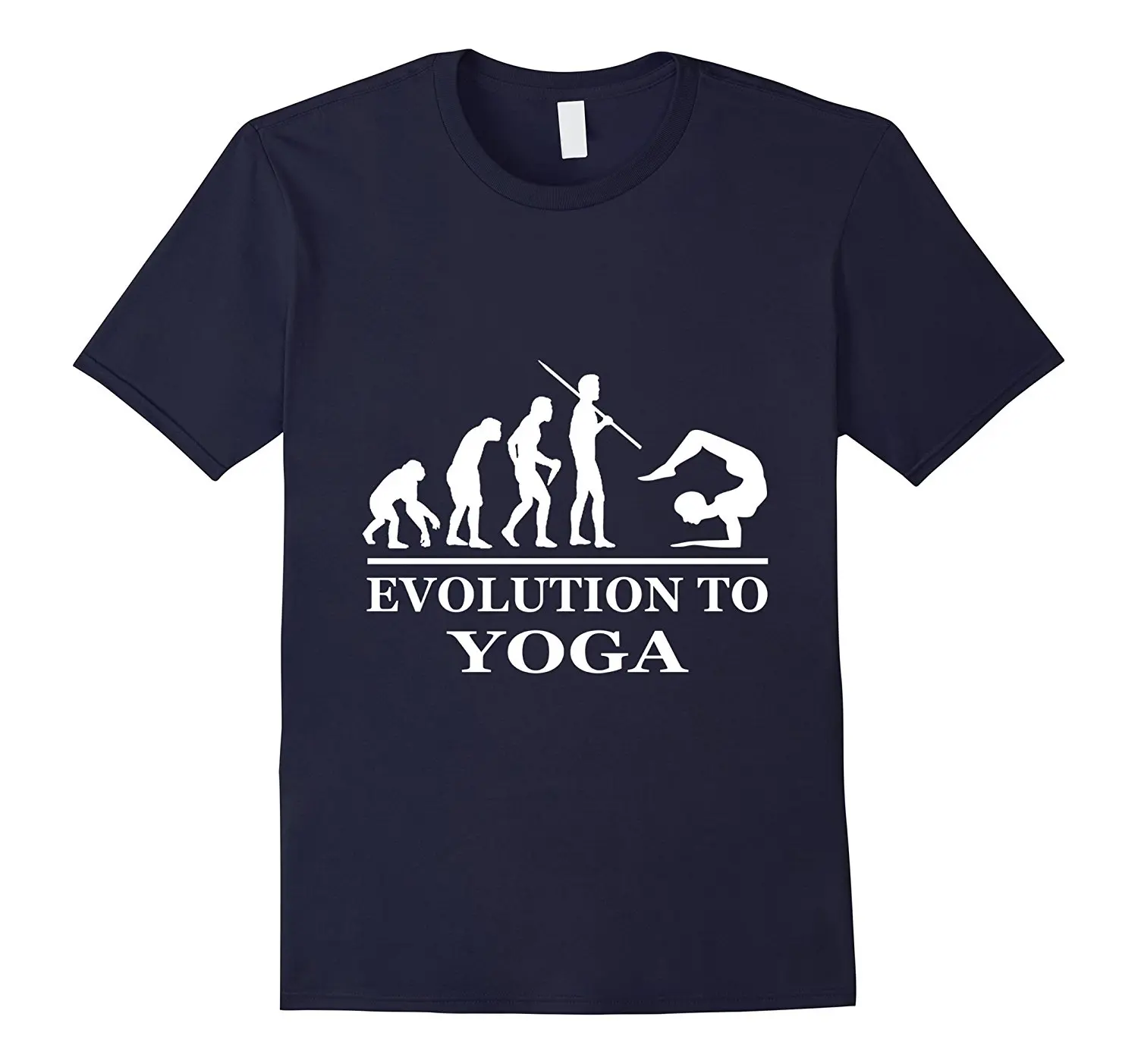 

Humor Yogas T-Shirt - Evolution To Yogas O Neck Tee Shirt Short Sleeve Top Tee Cheap Crew Neck Men'S Top Tee Loose Clothes