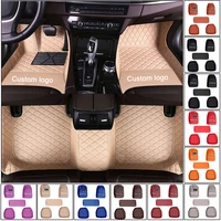car floor mats 5pcs universal leather footpad for toyota hilux automobile styling interior applicable to 98 all models