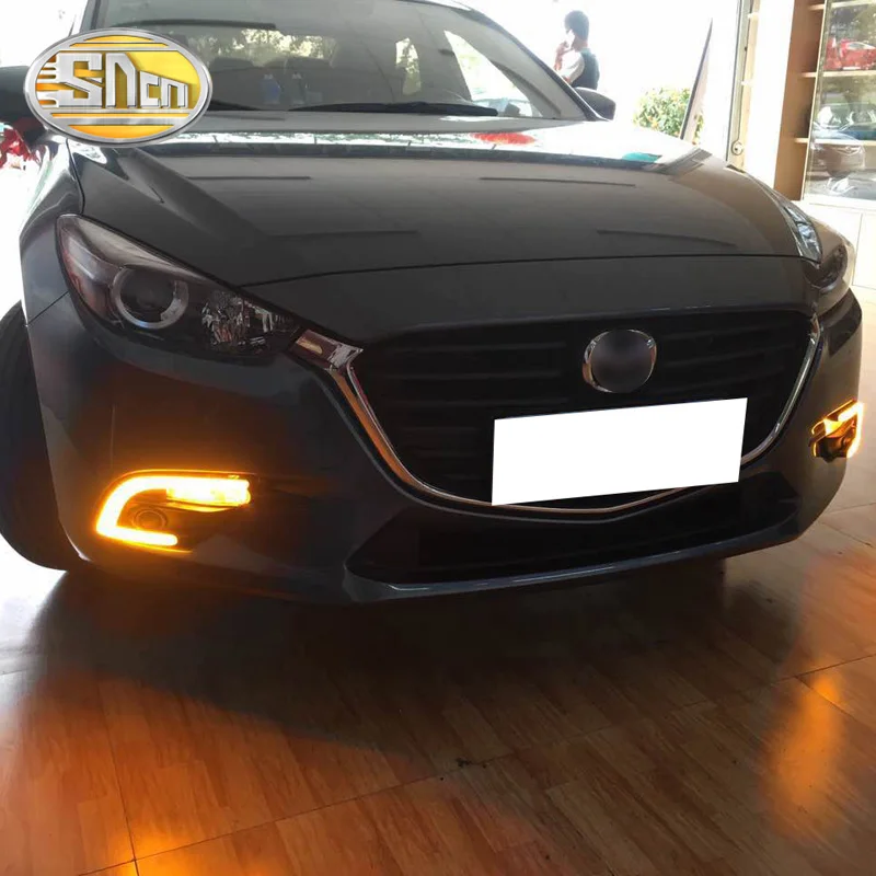 SNCN 2 шт. светодиодные дневные ходовые огни светильник для Mazda 3 2017 2018 автомобильные